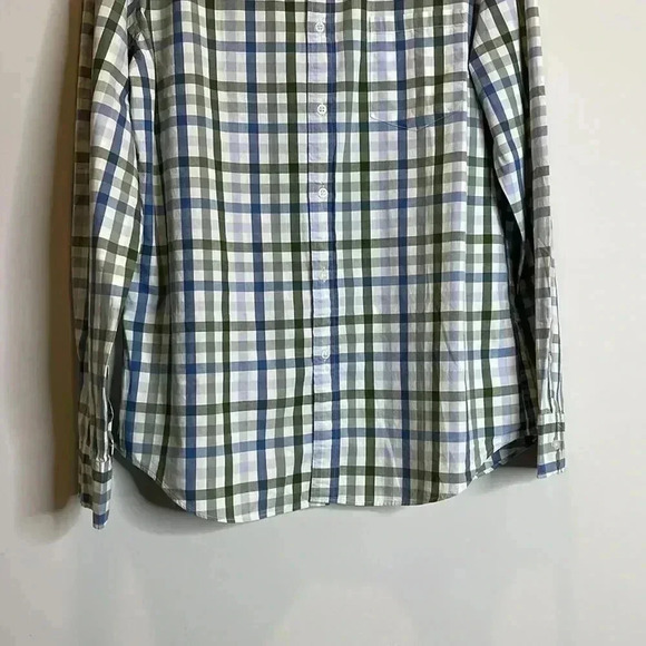 J.Crew Flex Washed Green And Blue Checkered Shirt - Picture 2 of 9